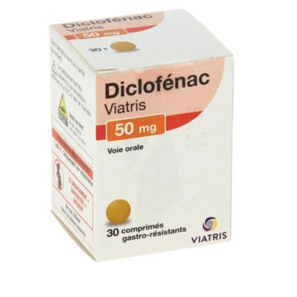 Diclofenac 50 Mg Viatris Comprimé 30