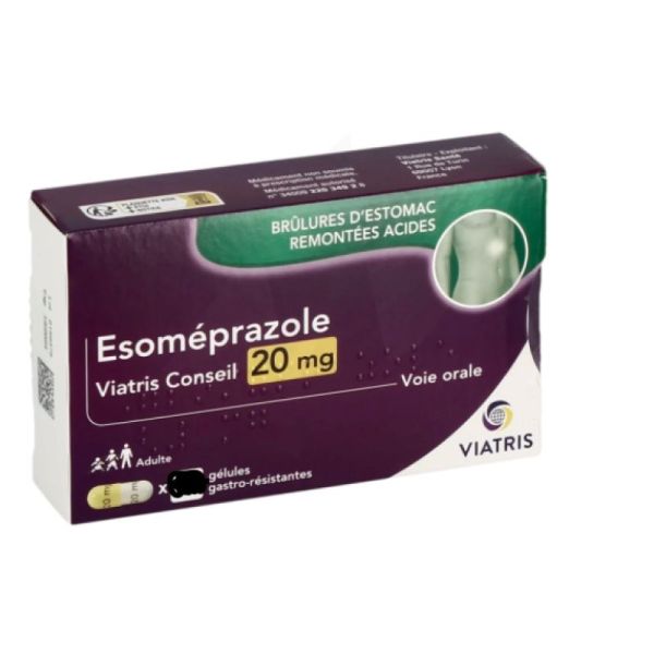 Esomeprazole Viatris 20Mg 28 Gélules