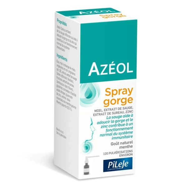 AZEOL Spray pour Adoucir la Gorge