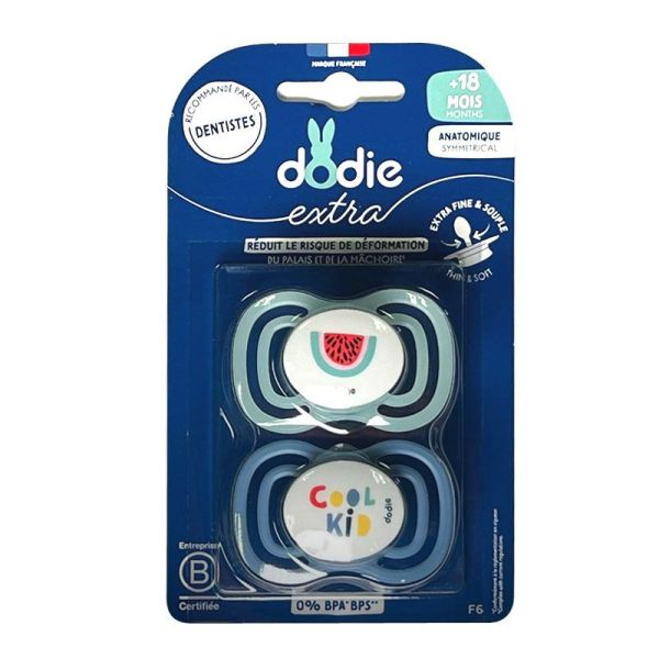 Dodie Sucettes Anatomiques fines F6 18+ mois (x2)