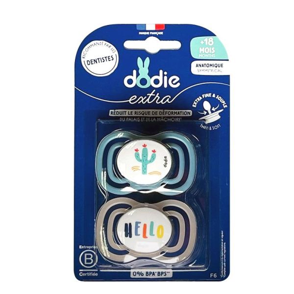 Dodie Sucettes Anatomiques fines F6 18+ mois (x2)