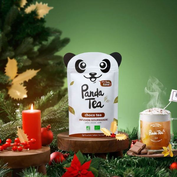 Panda Tea Choco Tea infusion gourmande bio chocolat vanille (18 sachets)