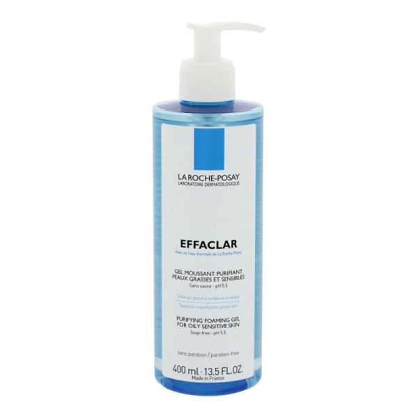 La Roche-Posay Effaclar Gel Moussant Purifiant Purifiant Peaux Grasses 400Ml