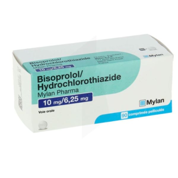 Bisoprolol/HYDROCHLOROTHIAZIDE Mylan 10 Mg Comprimé 90