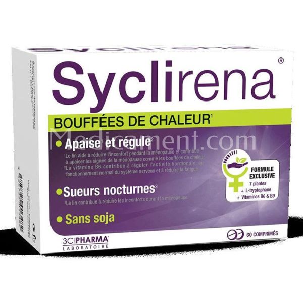 3C Pharma Syclirena Bouffées De Chaleur (60 comprimés)