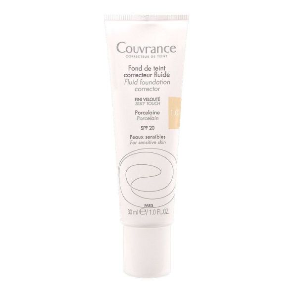 Avene Couvrance Fond de teint correcteur fluide Porcelaine 30Ml