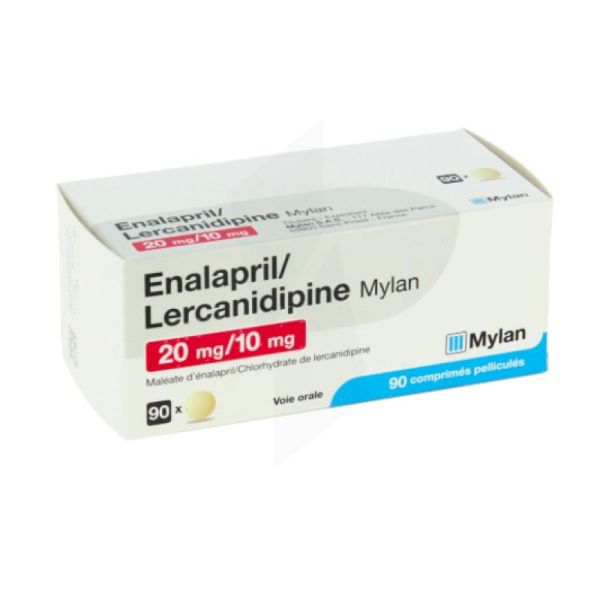 Enalap/Lerc Viatris 20Mg/10Mg Cpr Pell Plq/90