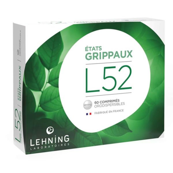 Lehning L52 comprimés orodispersibles états grippaux (x60)