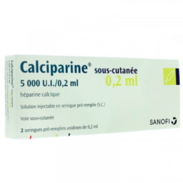 Calciparine Sc 02Ml  5000Ui 2