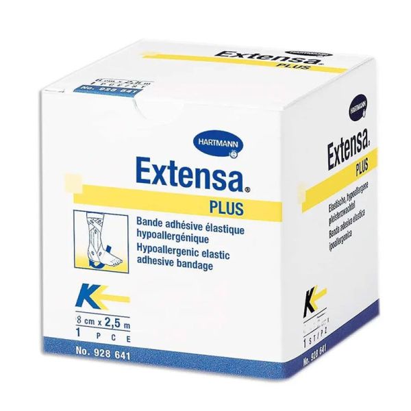 Hartmann Extensa Plus Bande adhésive élastique 8 cm x 2,5 m Blanc (x30)