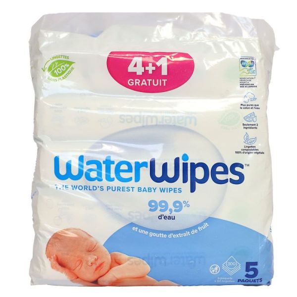 Waterwipes 4+1 Gratuit