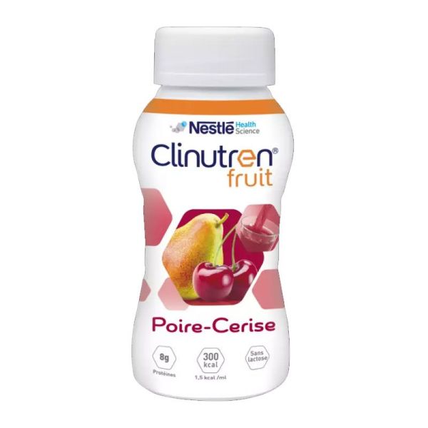 Clinutren Fruit Boisson Hyperénergétique Poire-Cerise (4 x 200 ml)