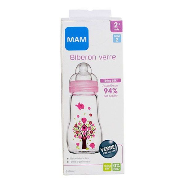 Mam Bib Verre Rose 260Ml