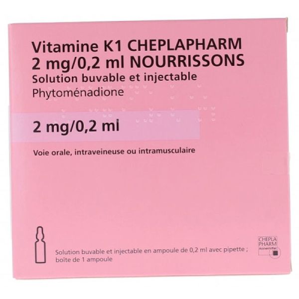 Vit K1 Cheplaph 2Mg/0,2Ml S Inj/Bu 1Amp/0,2Ml