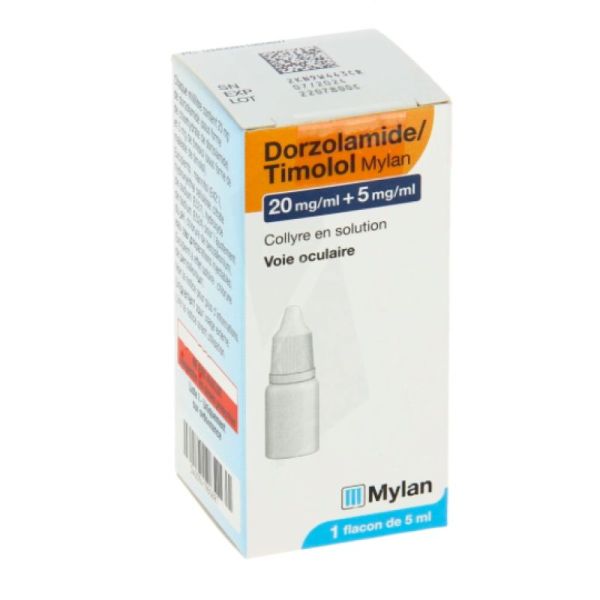 Dorzolamide/Timolol 20/5 Viatris Collyre 5Ml