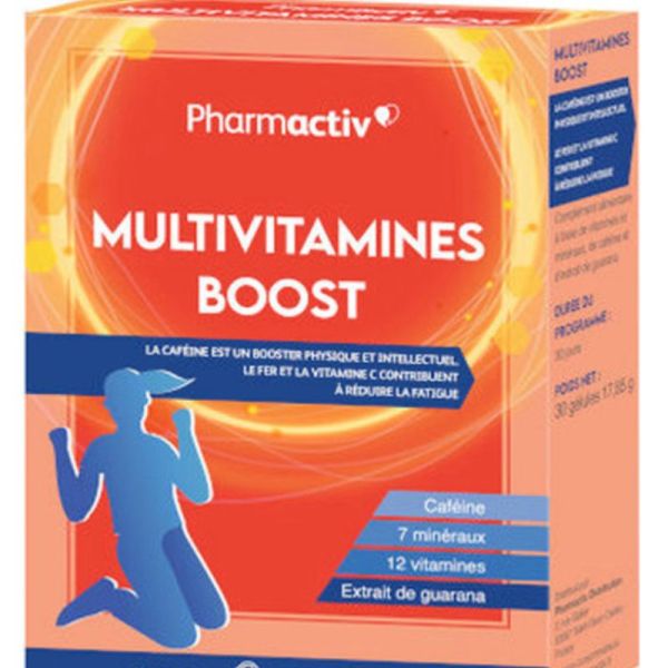 Pharmactiv Multivitamines Boost - 30 gélules