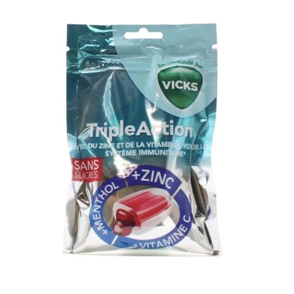 Vicks Triple Action Bonbons 72g