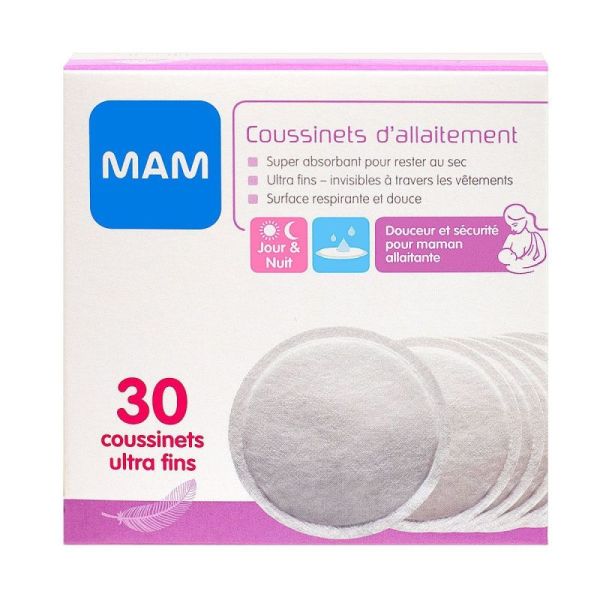 Mam coussinets d'allaitement Jour & Nuit Boîte de 30