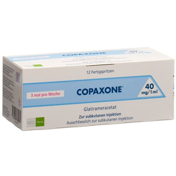 Copaxone 40Mg/Ml S Inj Ser Prér 12Ser Ver/1Ml