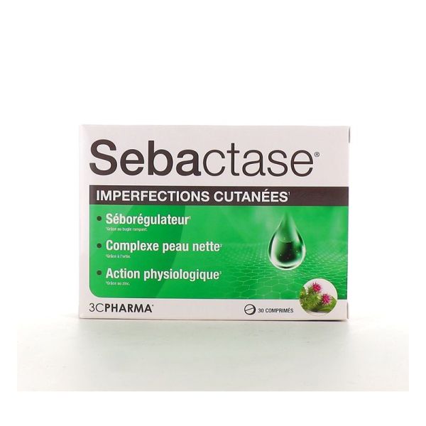 3C Pharma Sebactase Traitement Anti-imperfections (30 comprimés)