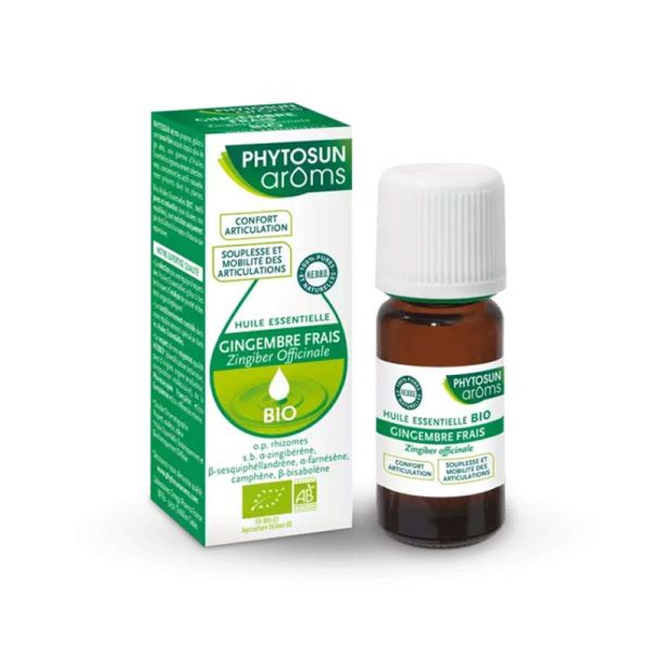 Phytosunarôms Huile Essentielle Gingembre Frais Bio (5 ml)