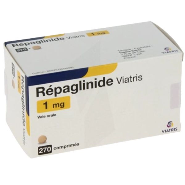 Repaglinide 1 mg Viatris 270 comprimés