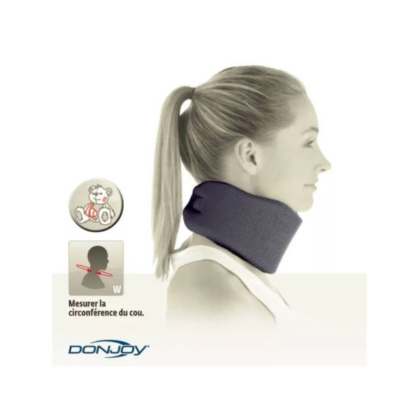 DJ Ortho Collier Anatomique Cervical Bleu C1 (Hauteur 9,5 cm Taille 2)