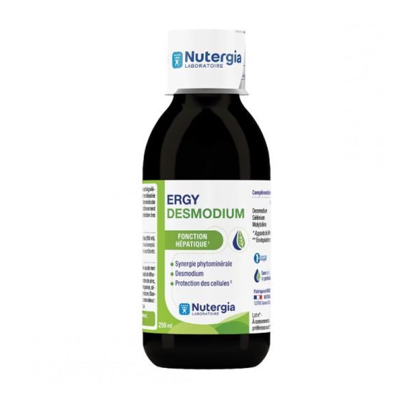 Nutergia Ergydesmodium solution buvable fonction hépatique (250 ml)