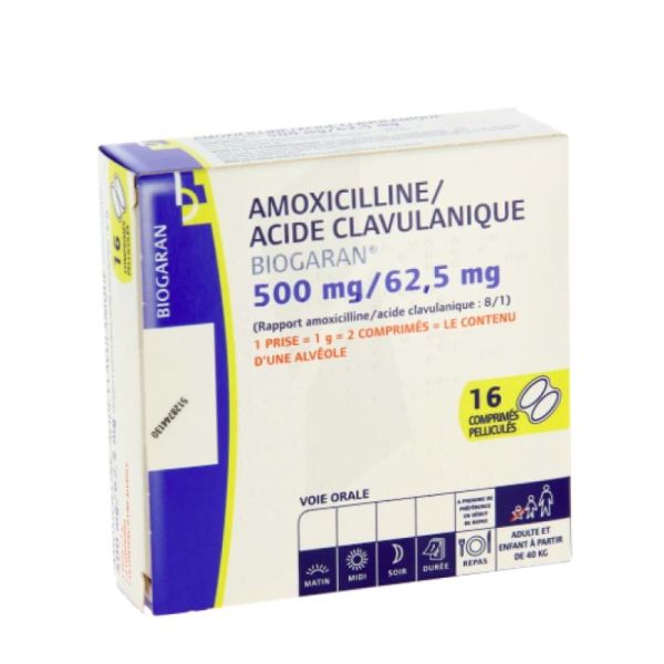 Amoxicil/Clav 500/62,5Mg Bgr Cpr16