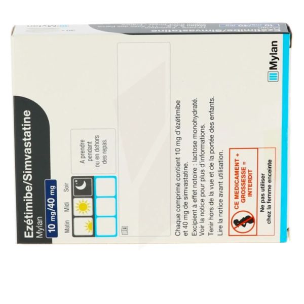 Ezetim/Simva Viatris 10Mg/40Mg Cpr Plq/90X1