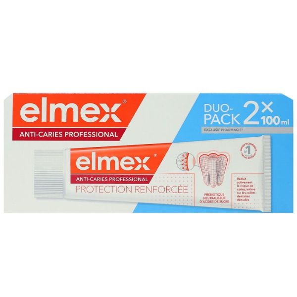 Elmex Dentifrice Anticarie Professonnal 2*100Ml