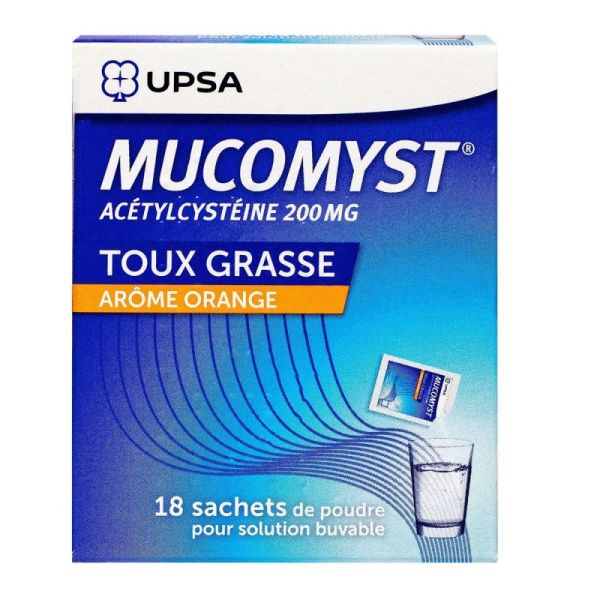 Mucomyst 200Mg Pdr Sol Sac 18