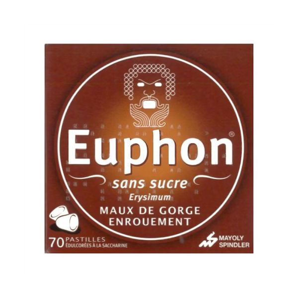 Mayoly Spindler Euphon Pastilles Sans Sucre (Boîte De 70)