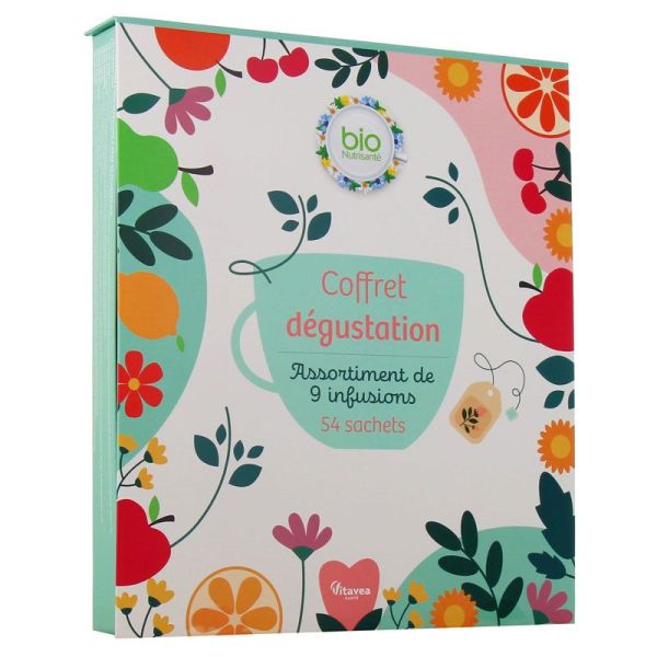 Bionutrisanté Coffret Dégustation Assortiment de 9 infusions bio (54 sachets)