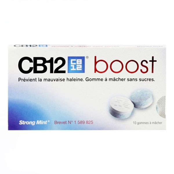 Mylan CB12 Gommes A Mâcher Menthe Forte (Boîte de 10)