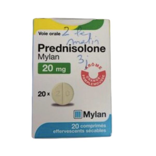 Prednisolone 20 mg Viatris 20 comprimés effervescents