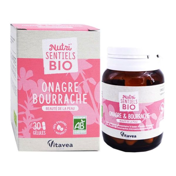 Nutrisanté Nurti'sentiels Bio Onagre & Bourrache  (30 gélules)