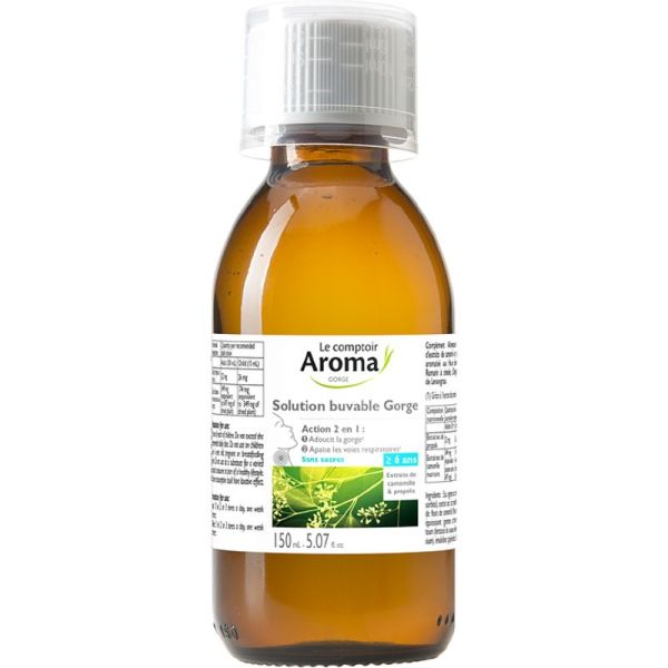 Le Comptoir Aroma Sirop Gorge Action 2 en 1