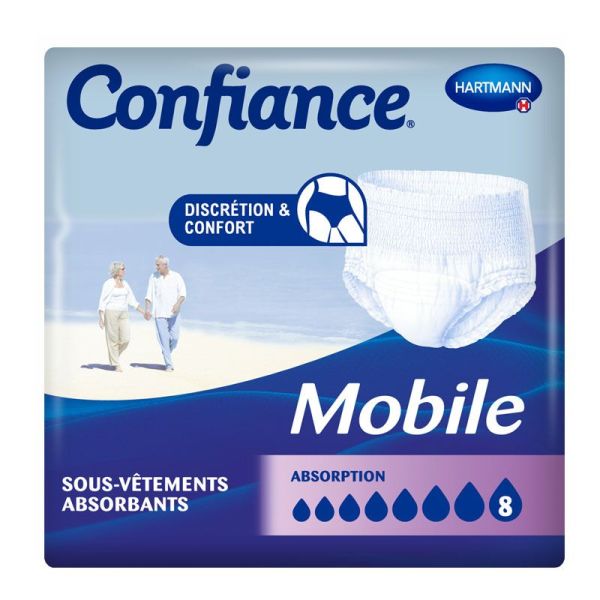 Hartmann Sous-vêtements absorbants jetables Confiance Mobile 8 Gouttes (taille S, x14)