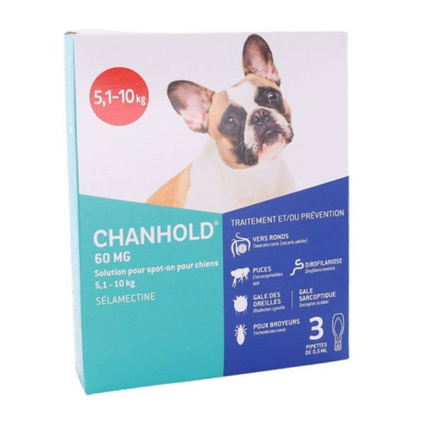 Clément Thekan Chanhold 60 mg chien 5,1-10kg (x3)