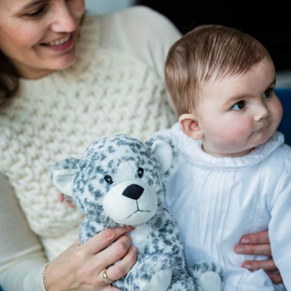 Bouillotte Leopard Blanc en Peluche