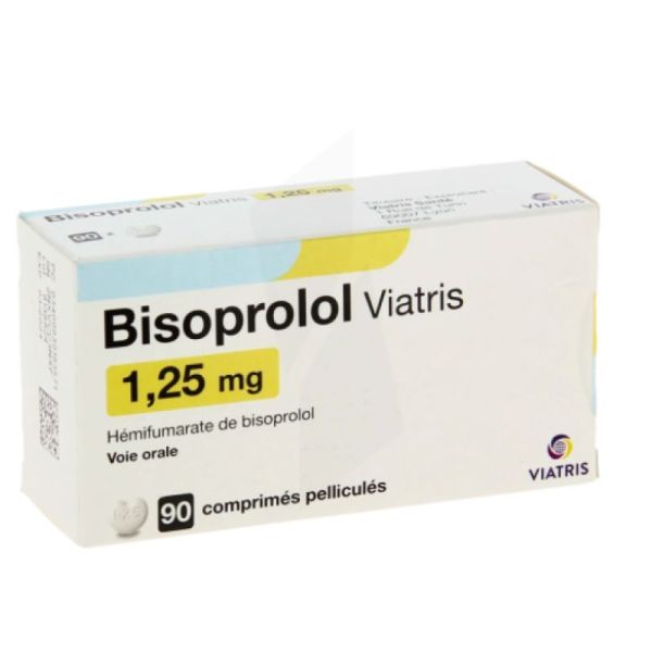 Bisoprolol 1,25Mg Viatris Comprime Sec *90