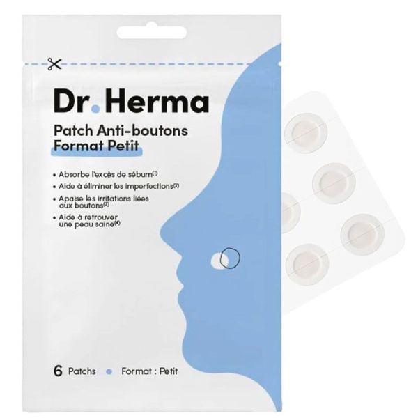 Dr. Herma Patch Anti-Boutons Petit Format Original (x6)