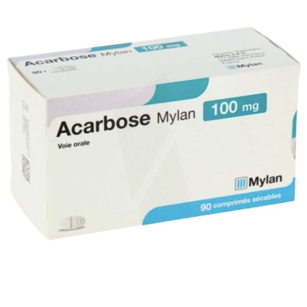 Acarbose Viatris 100mg 90 comprimés