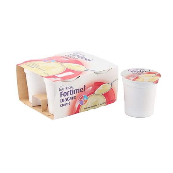 Nutricia Fortimel Diacare Crème Protéinée Vanille (4 x 200 g)