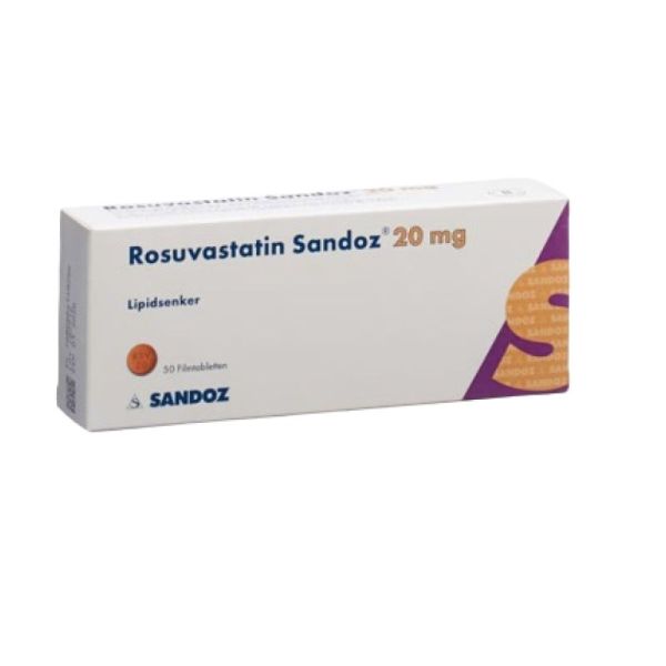 Rosuvastatine 20 mg Sandoz, 30 comprimés