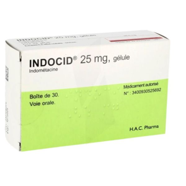 Indocid 25Mg Gelule 30