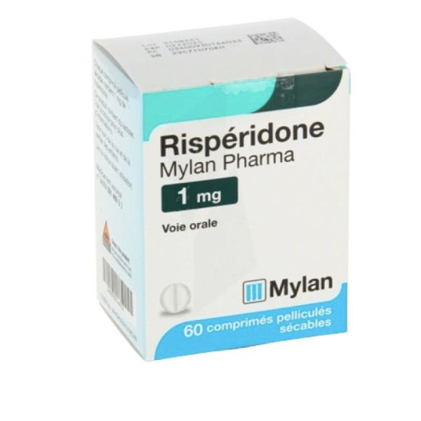 Risperidone Viatris 1 mg 60 comprimés sécables