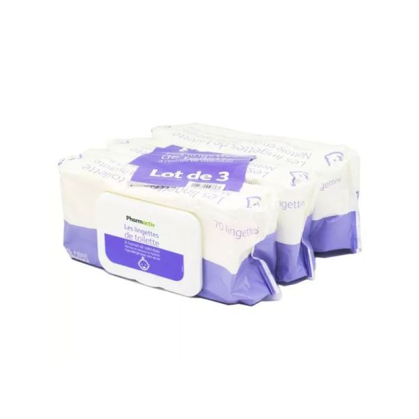 Pharmactiv Lingettes pour Bébé (Lot de 3 Packs de 70)