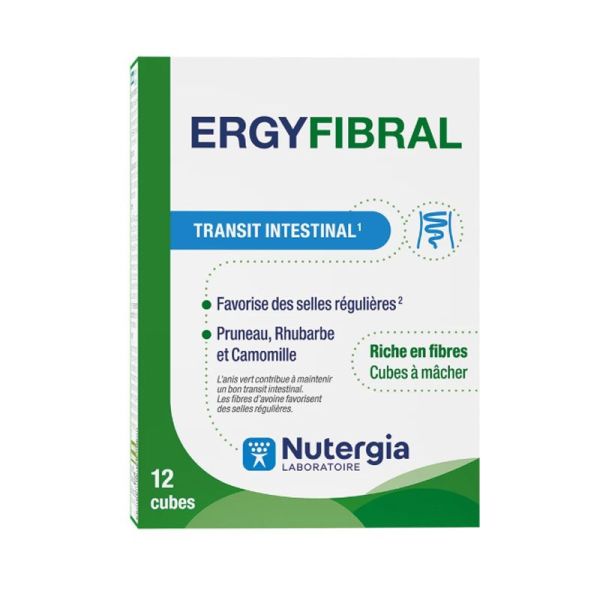 Nutergia ErgyFibral transit intestinal (12 cubes)